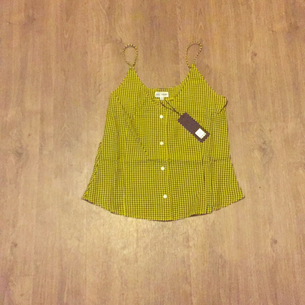 DL1961 - Yellow & Black Checkered Tank